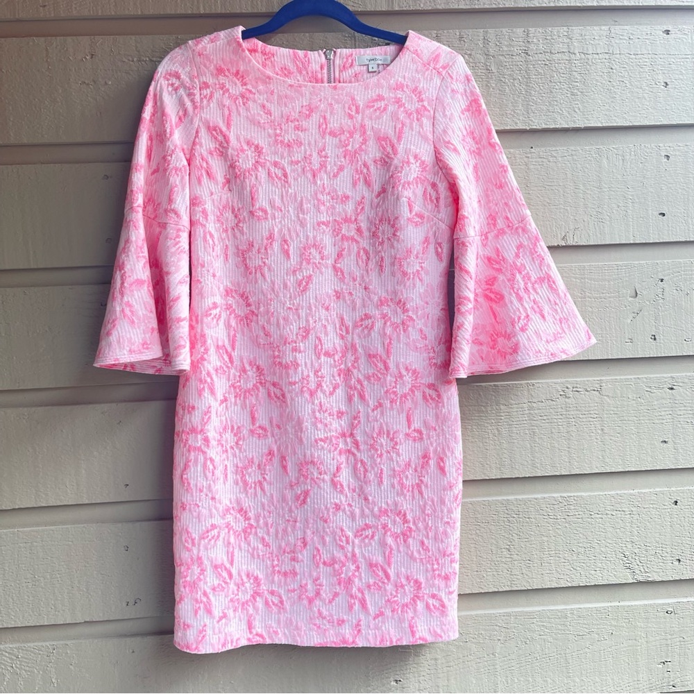 Tyler Boe Jenny Cherry Blossom Bell Sleeve Dress